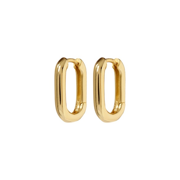 Luv Aj Chain Link Huggies - Picture 1 of 3